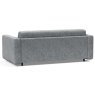 Innovation Living Killian 3 Seater Sofa Bed With Spring Mattress Fabric 565 Twist Granite Rear View