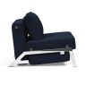 Innovation Living Alisa 90 Chair Bed With Chrome Legs Fabric Side