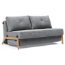 Innovation Living Alisa 140 2 Seater Sofa Bed With Oak Legs Fabric Side