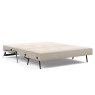 Innovation Living Alisa 160 2.5 Seater Sofa Bed With Aluminium Legs Fabric Open