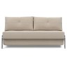 Innovation Living Alisa 160 2.5 Seater Sofa Bed With Aluminium Legs Fabric