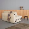 Innovation Living Alisa 160 2.5 Seater Sofa Bed With Aluminium Legs Fabric Lifestyle Back