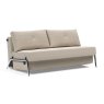 Innovation Living Alisa 160 2.5 Seater Sofa Bed With Aluminium Legs Fabric Angle
