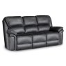 Savannah 3 Seater Manual Reclining Sofa Fabric Slate Blue