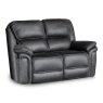 Savannah Manual Reclining 2 Seater Sofa Fabric Slate Blue