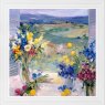 Tuscany Floral 81cm x 81cm Picture By Allayn Stevens White Frame