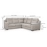 Cumulus 2 Seater + 2 Seater Corner Sofa Fabric Category 2 Dimensions