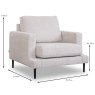 Rodger Armchair Fabric Category 1 Dimensions