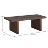 Cali Rectangular Coffee Table Walnut Dimensions