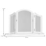 Chantilly Vanity Mirror White Dimensions
