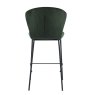 Shea Low Bar Stool Fabric Green back