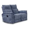 Allegra 2 Seater Manual Reclining Sofa Fabric Blue