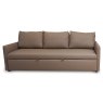 Canberra 3 Seater Sofa Bed Faux Leather Camel Front