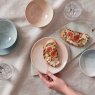 DENBY Kiln Coral Small Plate Cut Lifestyle 1