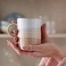 DENBY Kiln Coral Ridged Mug lifestyle 1