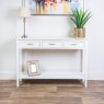 Ainsley 3 Drawer Console Table White Lifestyle