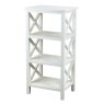 Rena Narrow Bookcase White