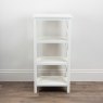 Rena Narrow Bookcase White Lifestyle