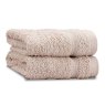 CATHERINE LANDSFIELD Zero Twist Facecloth Natural (Pack of 2)
