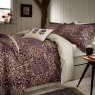 Morris & Co Blackthorn Reversible Double Duvet Cover Set Damson Close Up
