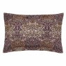 Morris & Co Blackthorn Reversible Double Duvet Cover Set Damson Pillowcase