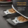 Tower Renaissance 4 Slice Toaster Black Crumb Trays