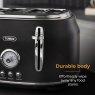 Tower Renaissance 4 Slice Toaster Black Durable Body