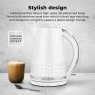 Tower Solitaire 1.5L Kettle White & Chrome Textured Design