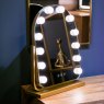Arch Hollywood Glamour Mirror Gold Lit