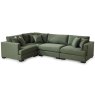 Gabriella 4+ Seater Corner Sofa Fabric RHF Fabric Green