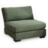 Gabriella 1 Seater No Arms Fabric Green