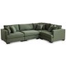Gabriella 1 Seater No Arms Fabric Green Sofa