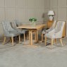 Rive 4-6 Person Rectangular Extending Dining Table Oak Lifestyle