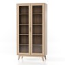 Bua 2 Door Display Cabinet Natural