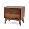 Bua 2 Drawer Side/Lamp Table Bordo