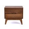 Bua 2 Drawer SideLamp Table Bordo 5