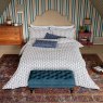 Joules Floral Scallop Single Duvet Cover Set Blue & Red