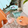Stockholm 2 Person Bistro Set Blue Lifestyle