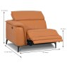 Davos Modular Electric Reclining 1.25 Seater Sofa Arm LHF With USB Port Leather Category 20 Sizes
