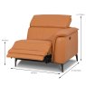 Davos Modular Electric Reclining 1 Seater Sofa Arm RHF With USB Port Leather Category 20 BX/NW Sizes