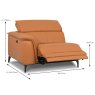 Davos Modular Electric Reclining 1.5 Seater Sofa Arm LHF With USB Port Leather Category 20 Sizes