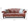 Tetrad Tallis 4 Seater Sofa Fabric Dimensions