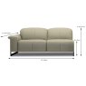 Andrea Modular Electric Reclining 3.5 Seater Sofa Arm LHF Leather Category 10 (S) Dimensions