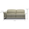 Andrea Electric Reclining Modular 3 Seater Sofa Arm LHF Leather Category 10 (S) Dimensions