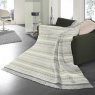 Biederlack Stripe Throw 140x180cm Kian Green Lifestyle