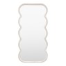 Gallery Como Curved Leaner/Floor Standing Mirror White 