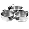 Pendeford Supreme Stainless Steel 3 Tier Steamer 20cm