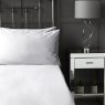 300 Cotton Sateen Superking Fitted Sheet White 15" - Half Bed