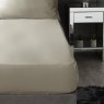 300 Cotton Sateen King Fitted Sheet Ivory 15" - Half Bed