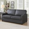 Lindau 2 Seater Sofa Bed Faux Leather Grey 1